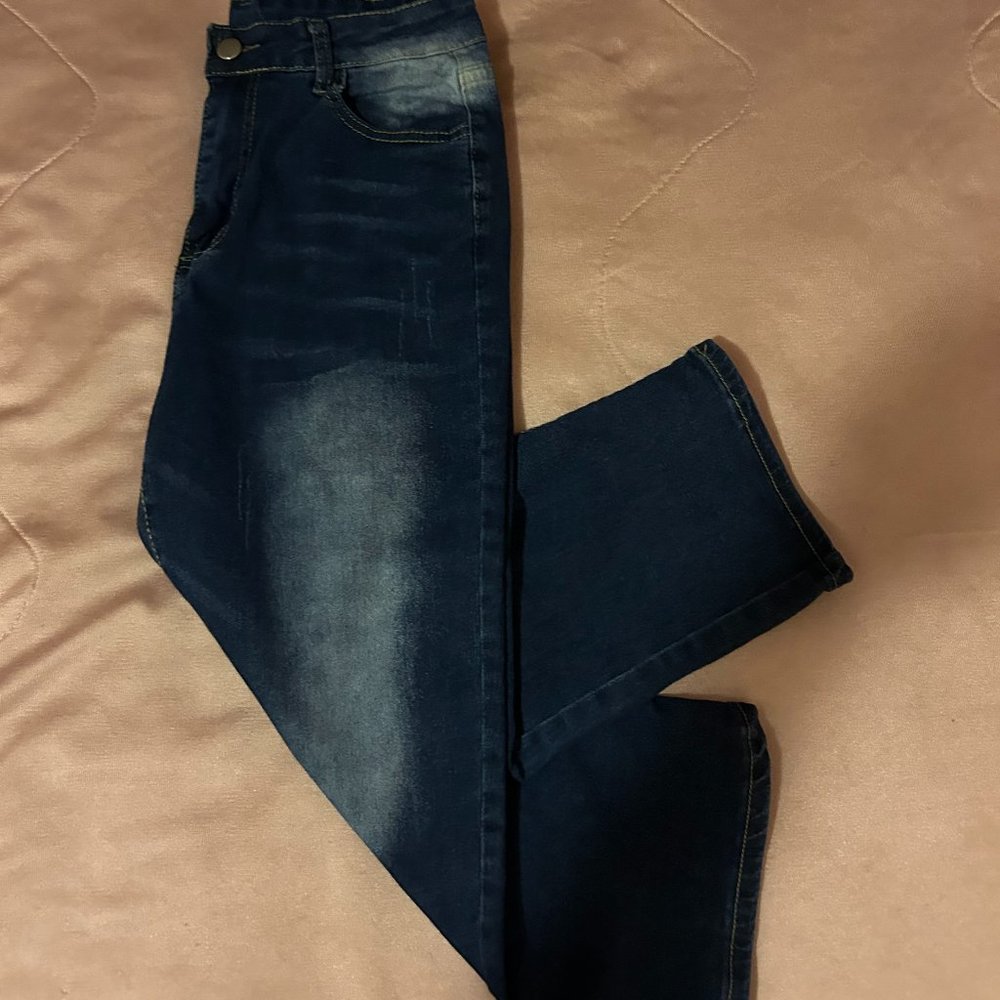 Young Girls Stretch Jean Capris Size 6 Medium